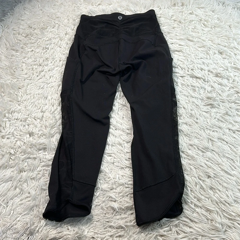 Lululemon City Sky Run By Crop Black